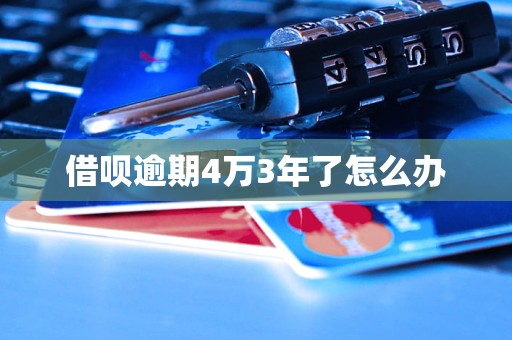 借呗逾期4万3年了怎么办(图1)