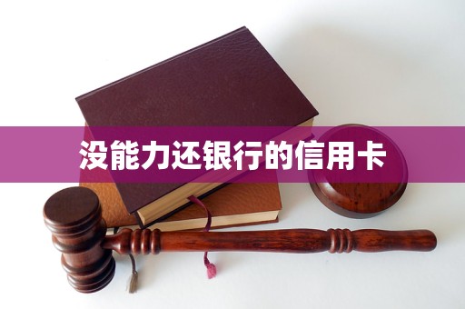 没能力还银行的信用卡(图1)