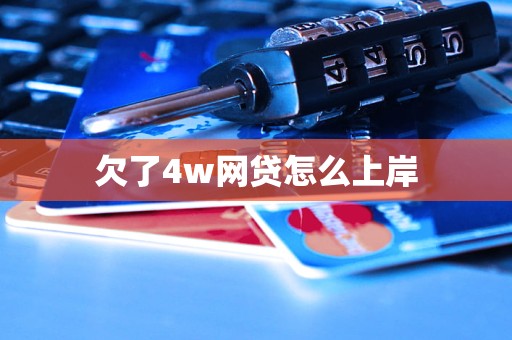 欠了4w网贷怎么上岸(图1)