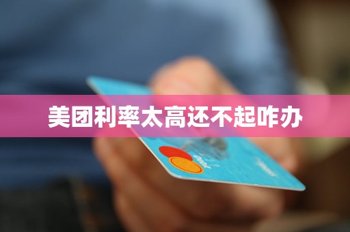 美团利率太高还不起咋办(图1)