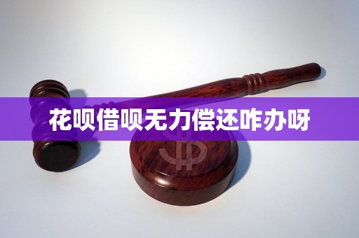 花呗借呗无力偿还咋办呀(图1)