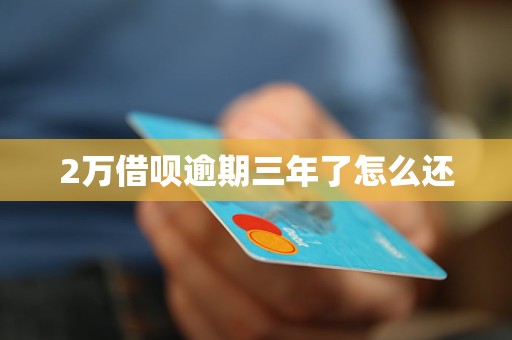 2万借呗逾期三年了怎么还(图1)