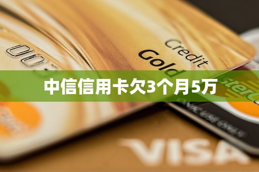 中信信用卡欠3个月5万(图1)