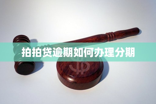 拍拍贷逾期如何办理分期(图1)