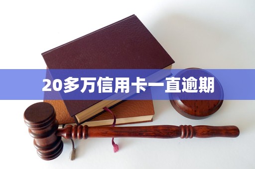20多万信用卡一直逾期(图1)
