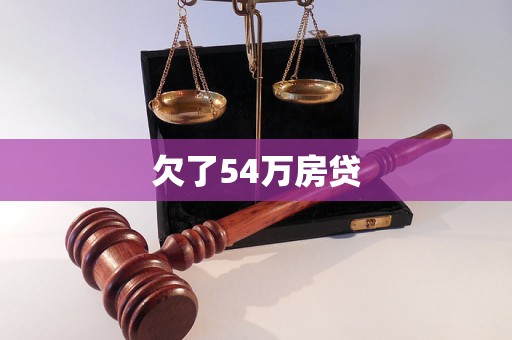 欠了54万房贷(图1)