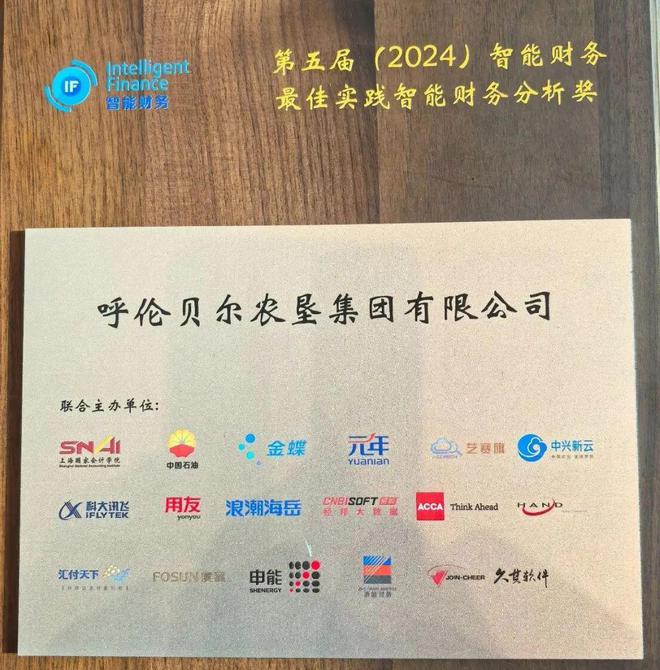 经邦大数据助力呼伦贝尔农垦集团获2024年中国智能财务最佳实践智能财务分析奖(图3)